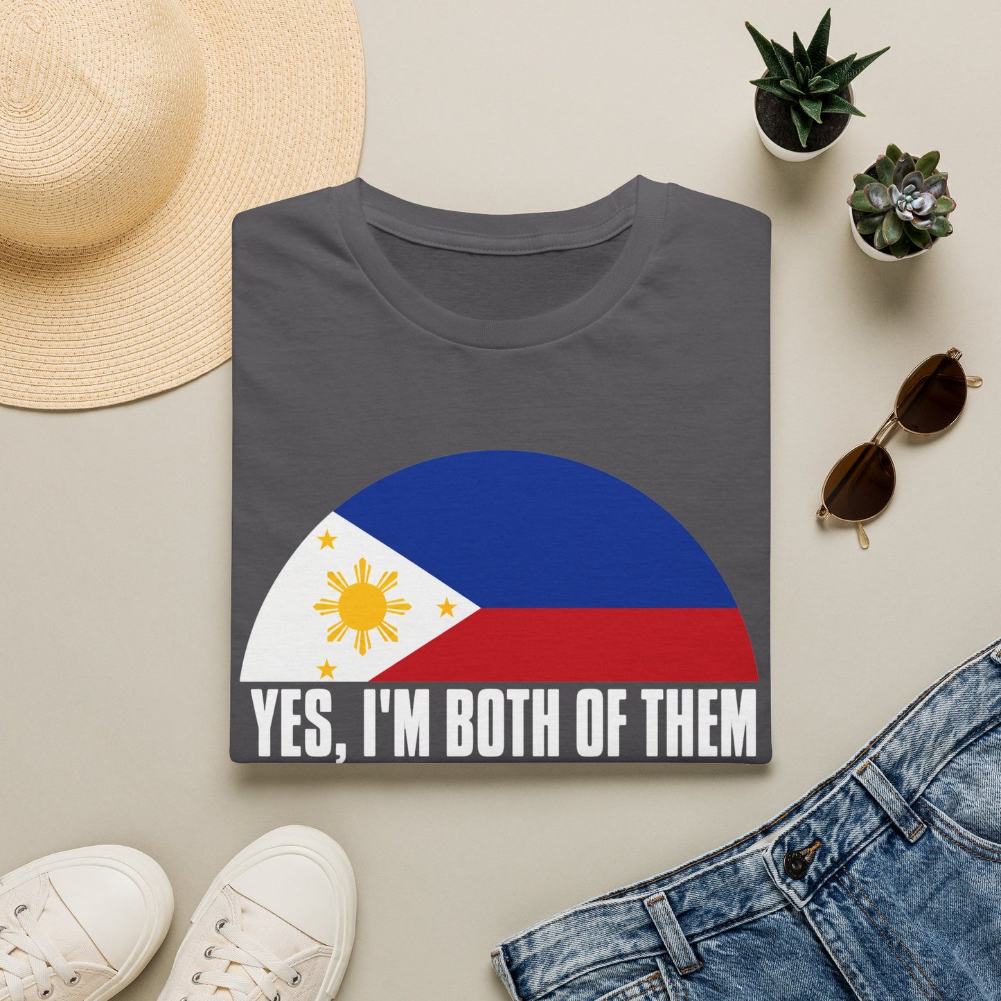 T-Shirt — Yes, I'm Both of Them (Philippines & South Korea)