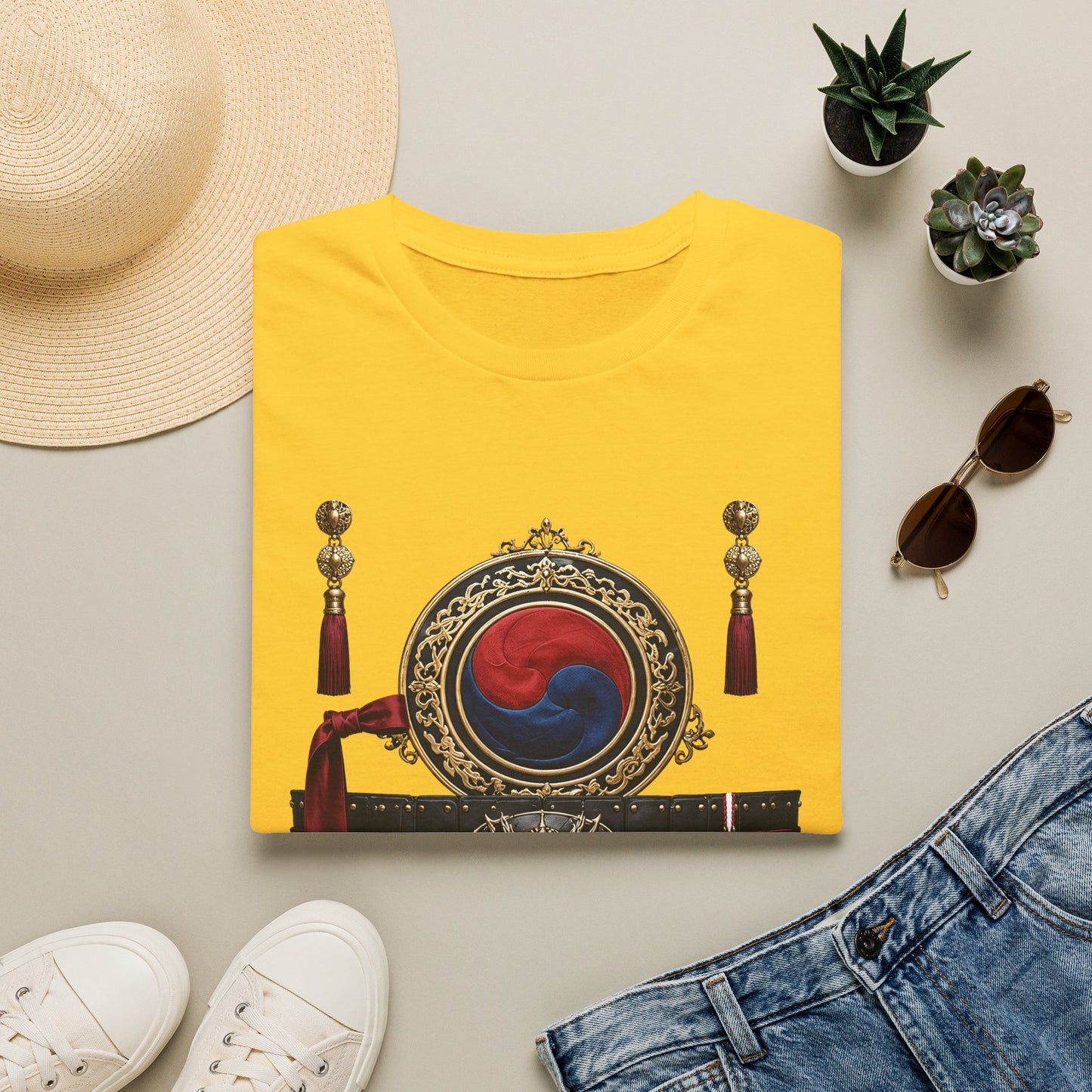 Korean Samulnori Drum T-Shirt — Korean Traditional Percussion Design