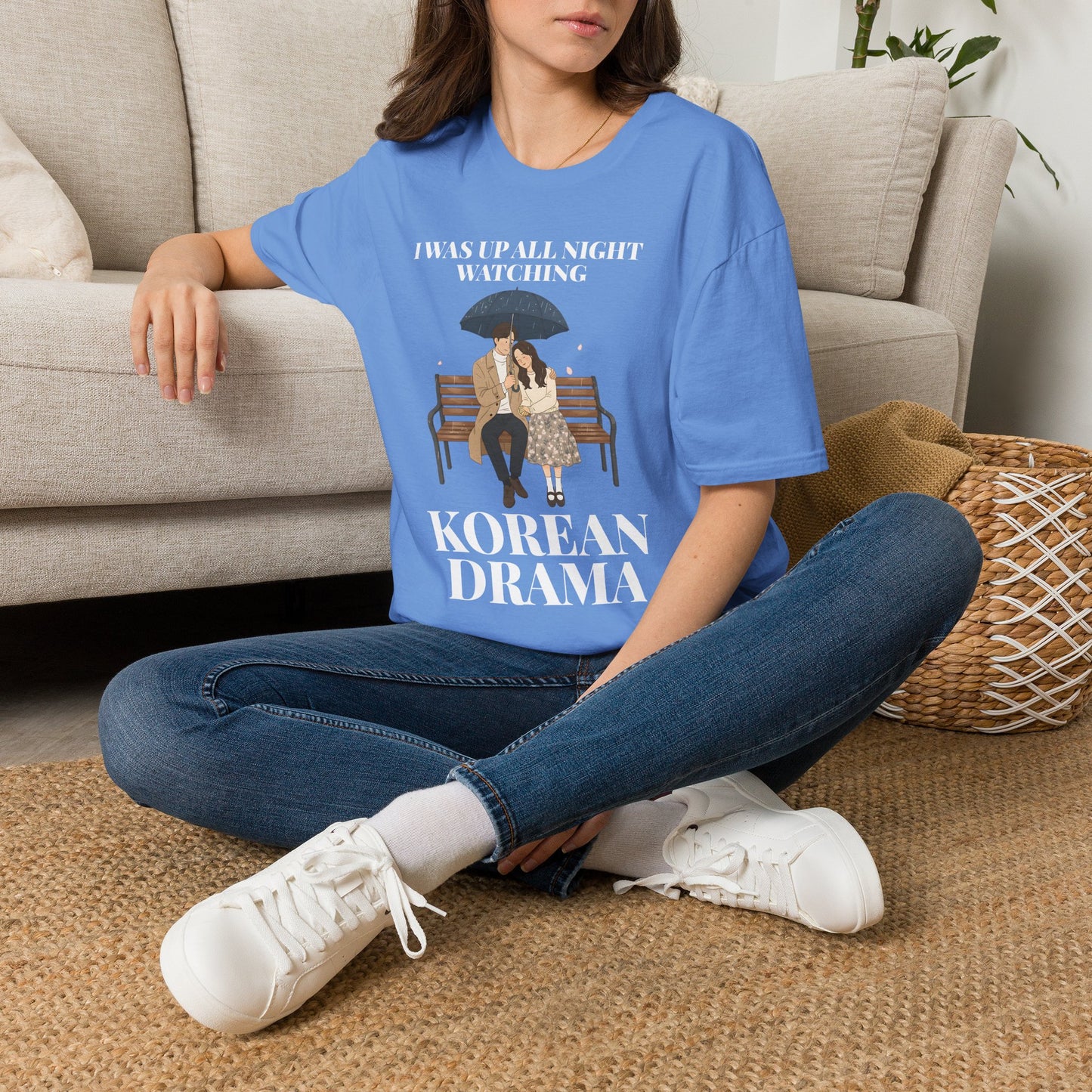Korean Drama T-Shirt — "I Was Up All Night Watching" Fan Tee