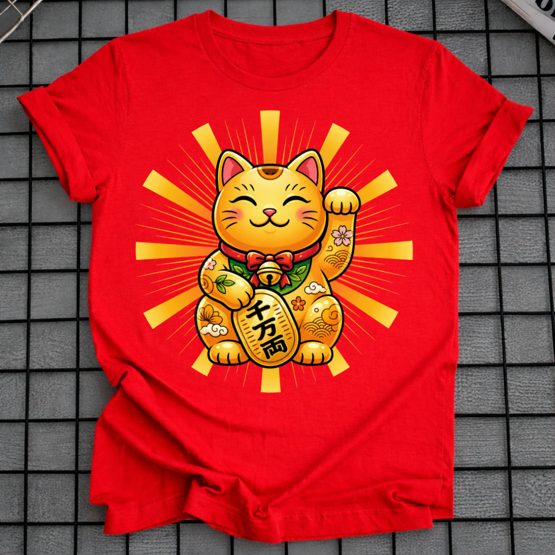 MANEKI NEKO LUCKY CAT T-SHIRT