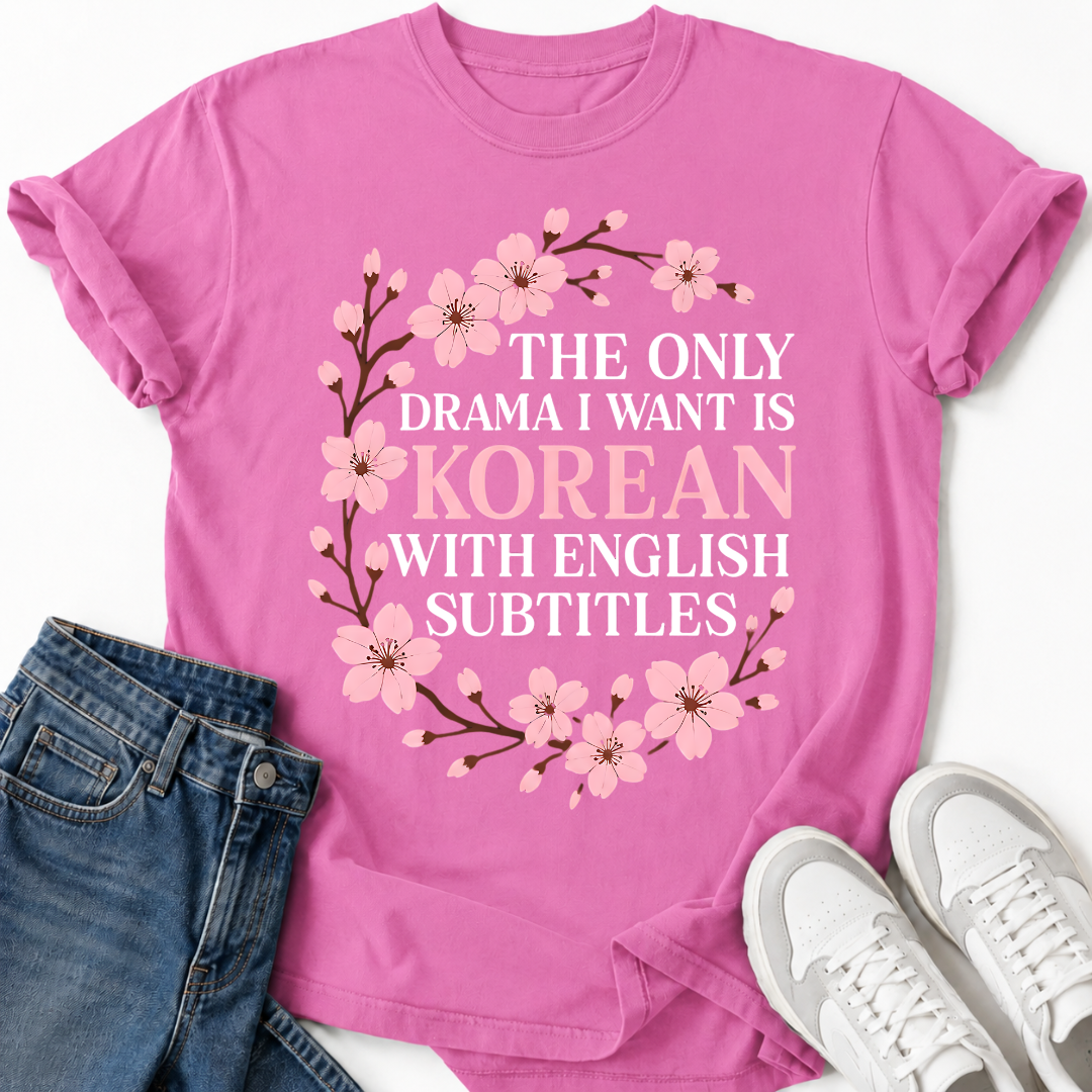 CHERRY BLOSSOM K-DRAMA T-SHIRT