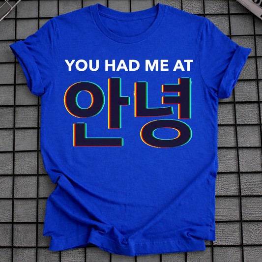 YOU HAD ME AT HELLO T-SHIRT