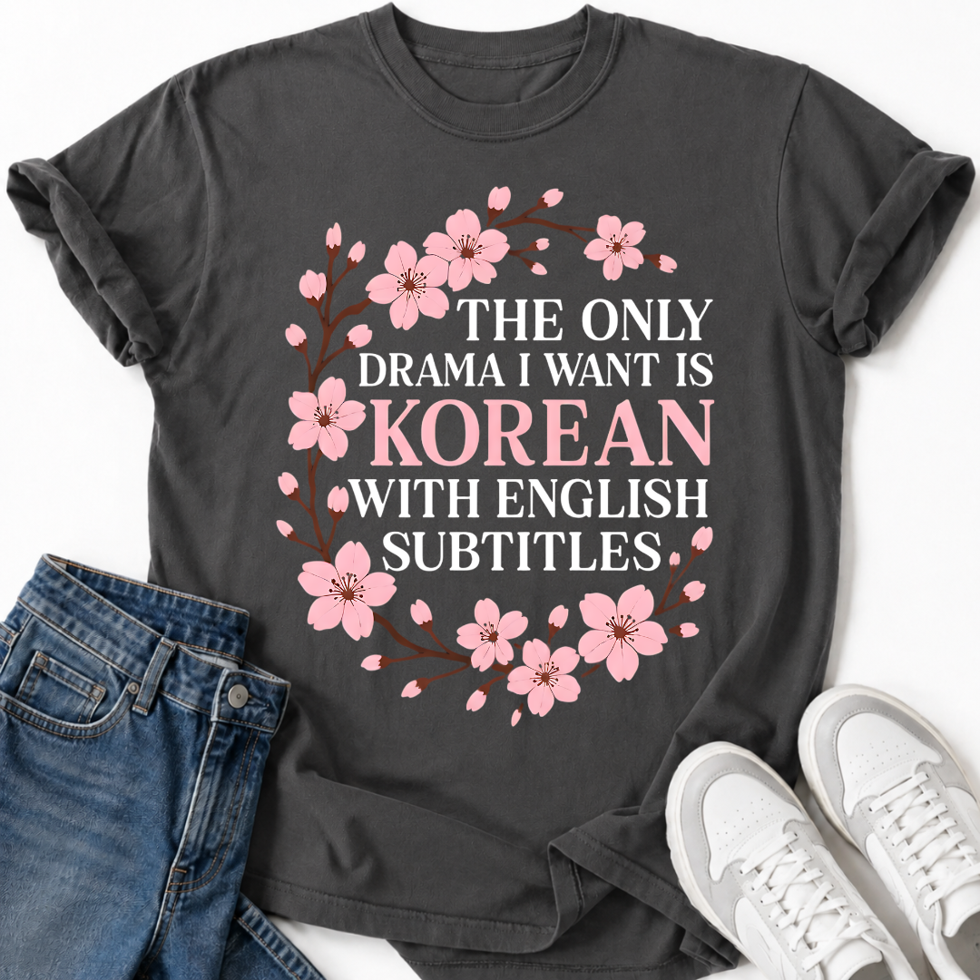 CHERRY BLOSSOM K-DRAMA T-SHIRT