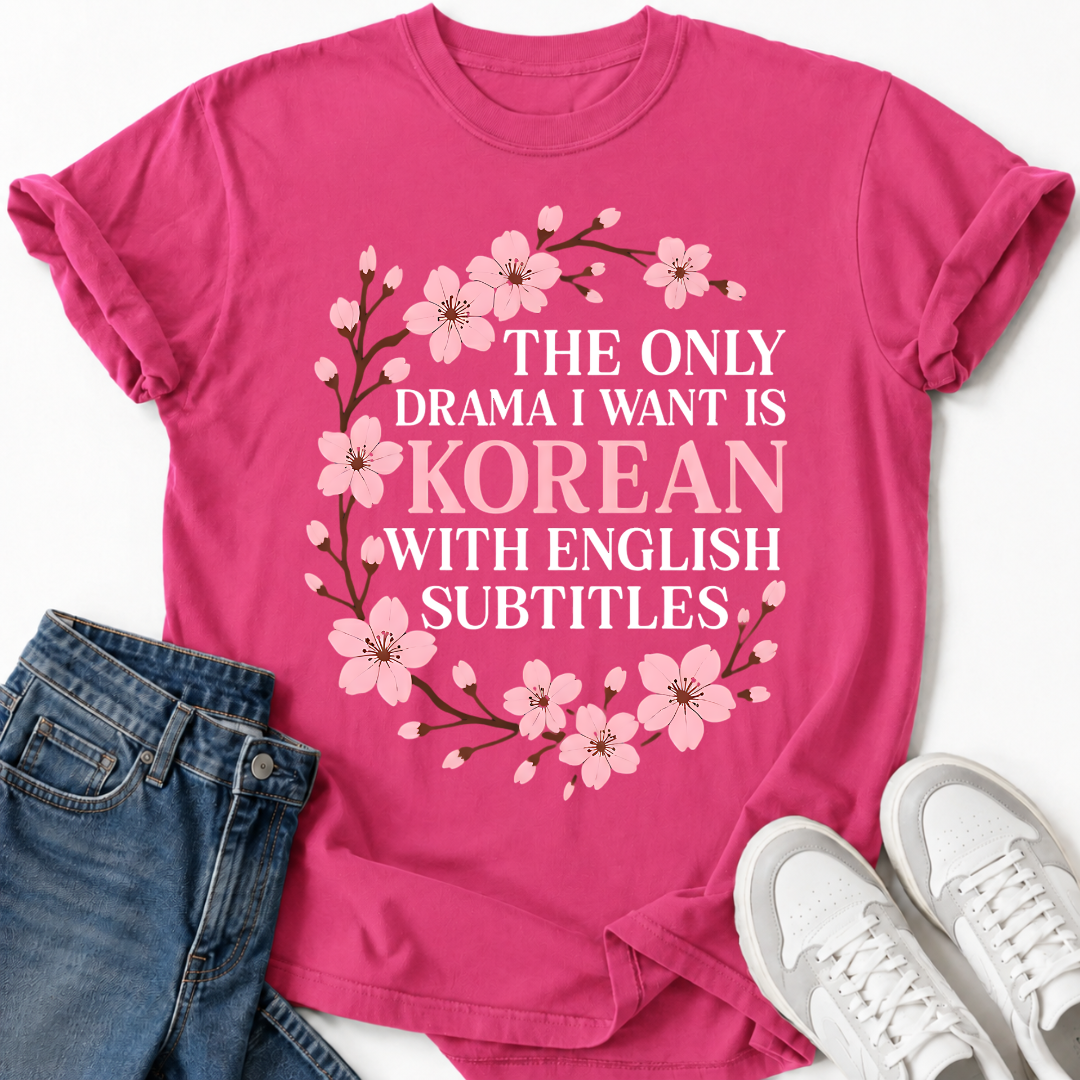 CHERRY BLOSSOM K-DRAMA T-SHIRT