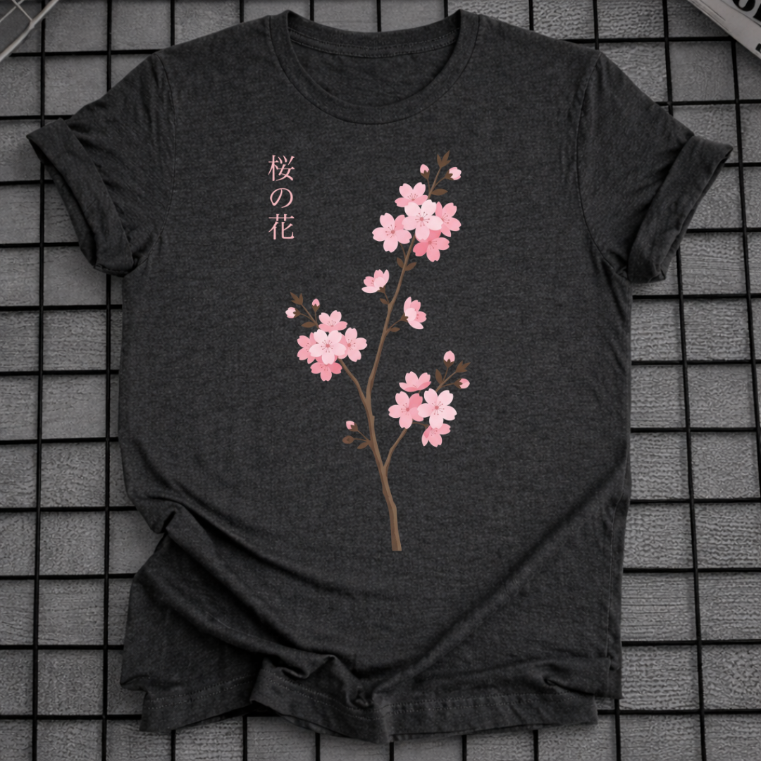 SAKURA-ZWEIG BLUMEN-T-SHIRT