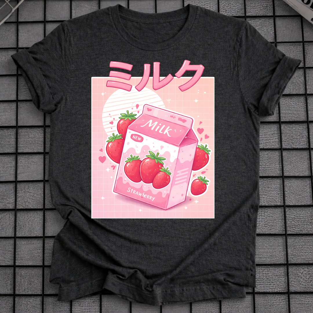 KAWAII ERDBEERMILCH T-SHIRT