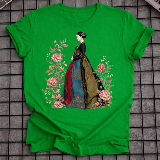 FLORAL TRADITIONAL DRESS T-SHIRT