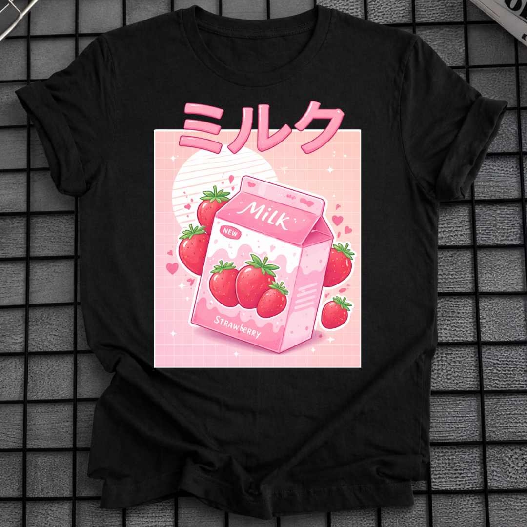 KAWAII ERDBEERMILCH T-SHIRT