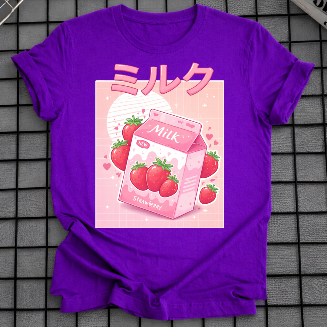 KAWAII ERDBEERMILCH T-SHIRT