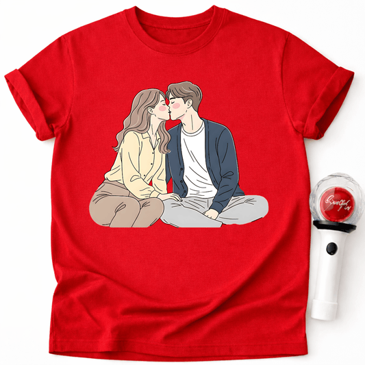 K-DRAMA COUPLE KISSING T-SHIRT