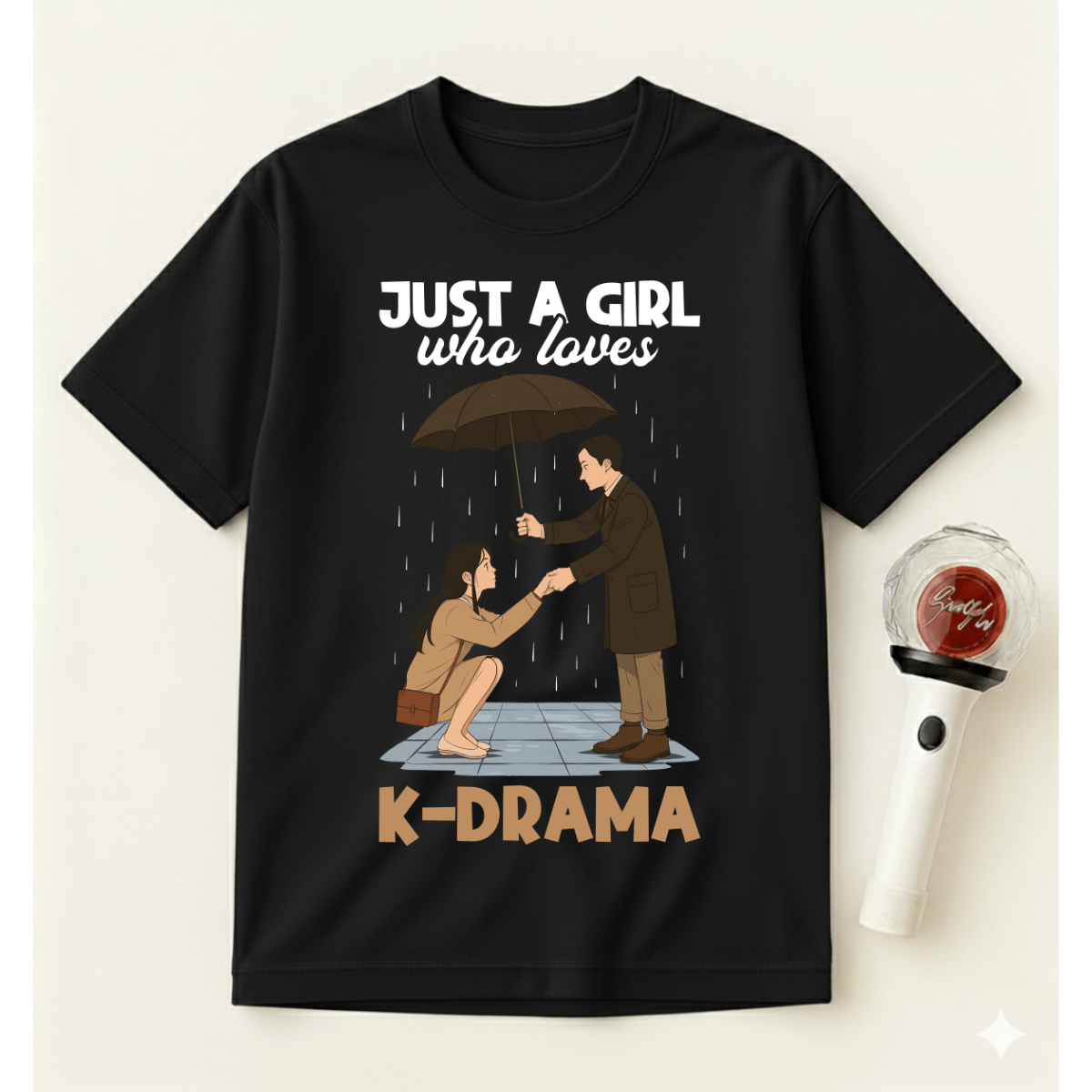 JUST A GIRL WHO LOVES K-DRAMA T-SHIRT