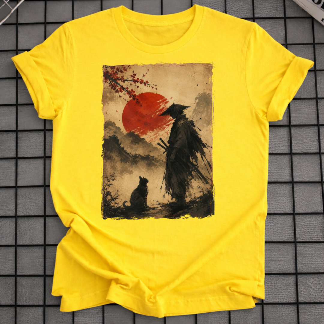 SAMURAI STARRT KATZE T-SHIRT