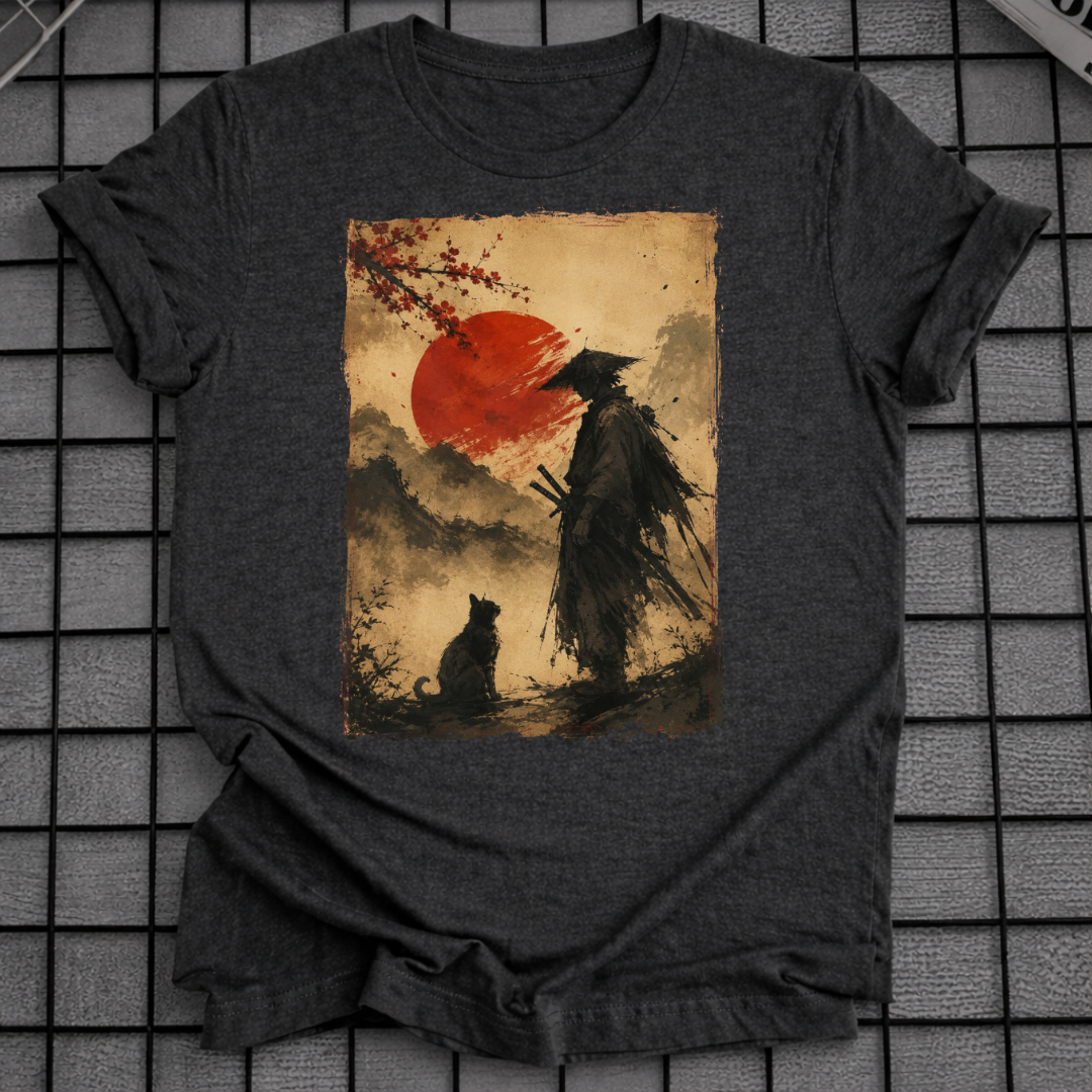 SAMURAI STARRT KATZE T-SHIRT
