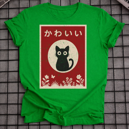 JAPANESE BLACK CAT T-SHIRT