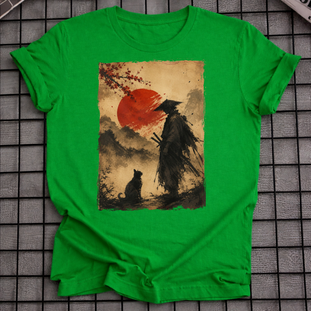 SAMURAI STARRT KATZE T-SHIRT