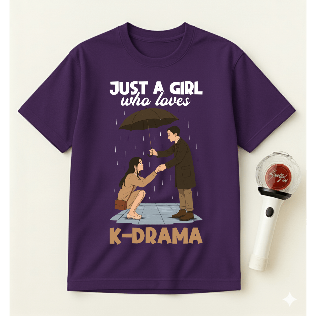 JUST A GIRL WHO LOVES K-DRAMA T-SHIRT