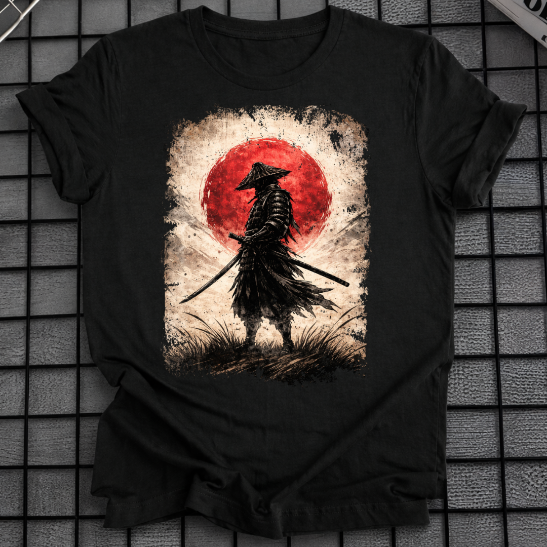 SAMURAI-SILHOUETTEN-T-SHIRT