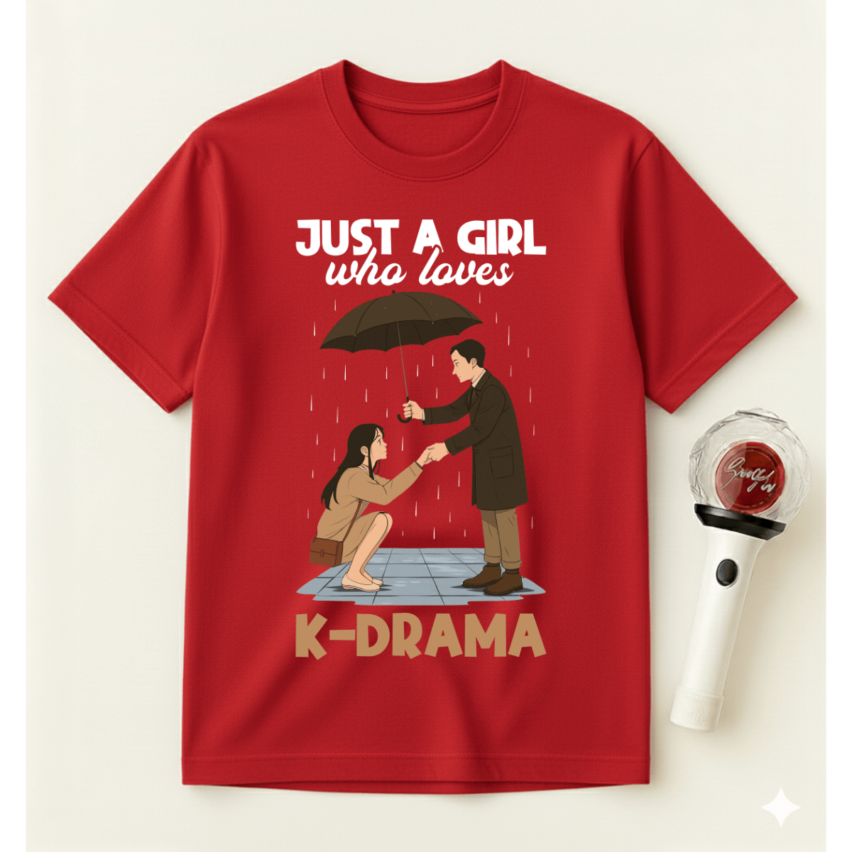 JUST A GIRL WHO LOVES K-DRAMA T-SHIRT