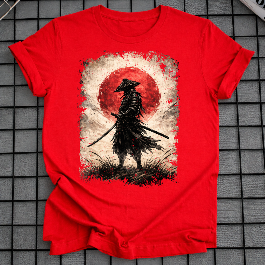 SAMURAI-SILHOUETTEN-T-SHIRT
