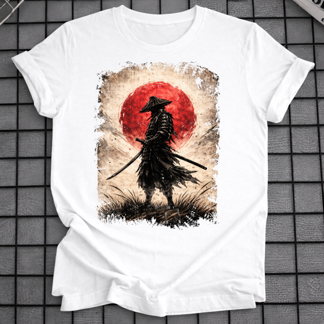 SAMURAI-SILHOUETTEN-T-SHIRT