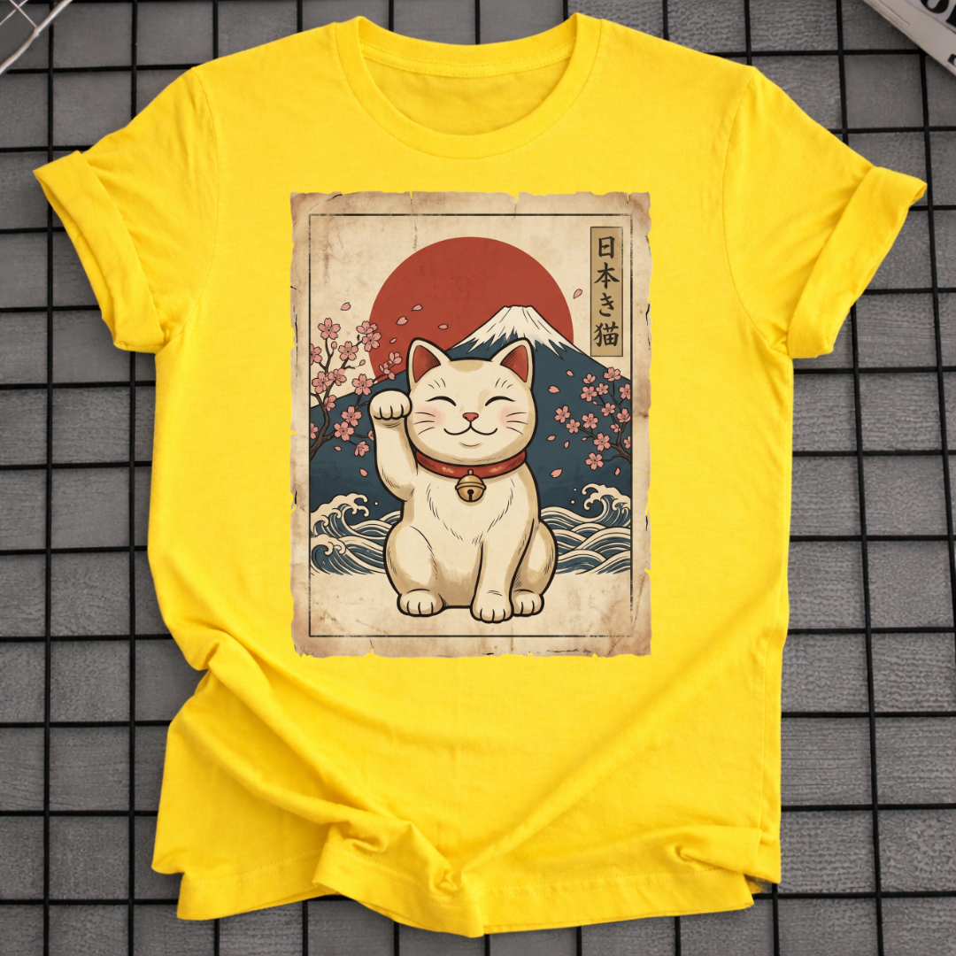 JAPANESE MANEKI NEKO T-SHIRT