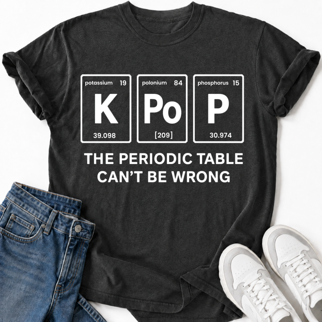 K-POP PERIODIC TABLE T-SHIRT