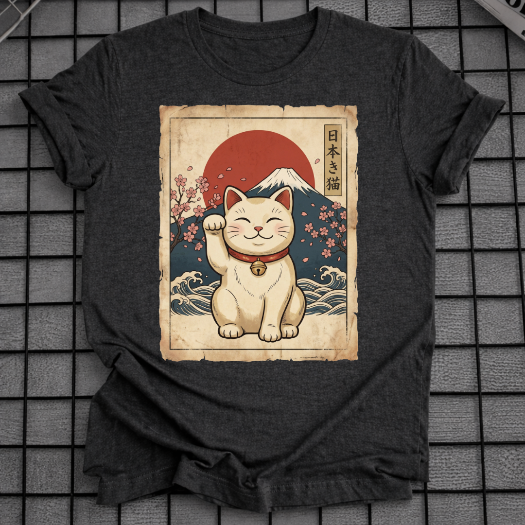 JAPANESE MANEKI NEKO T-SHIRT