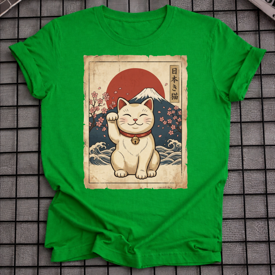 JAPANESE MANEKI NEKO T-SHIRT
