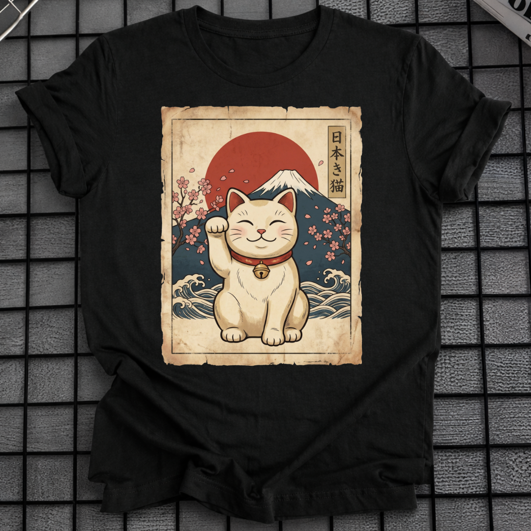 JAPANESE MANEKI NEKO T-SHIRT
