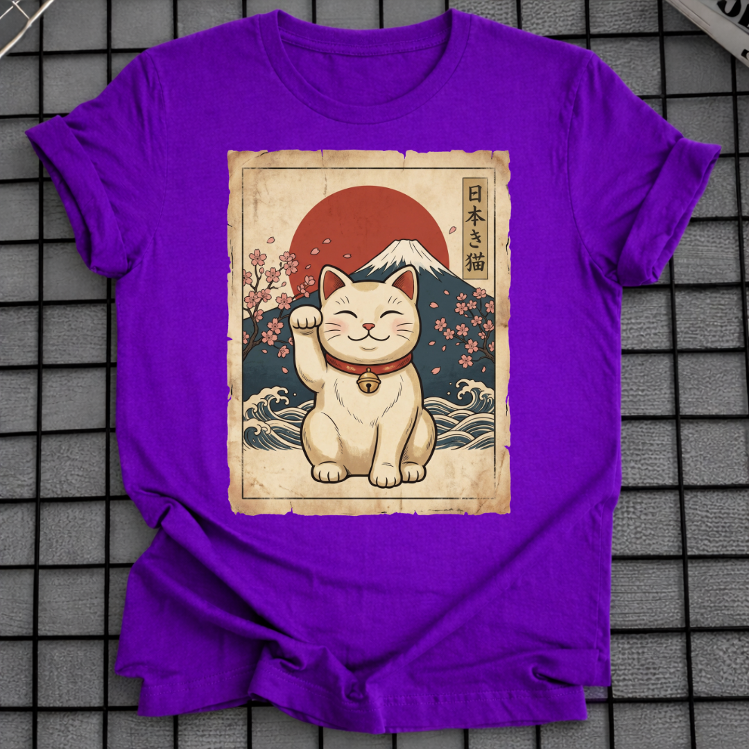 JAPANESE MANEKI NEKO T-SHIRT