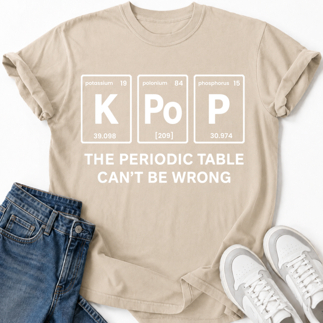 K-POP PERIODIC TABLE T-SHIRT