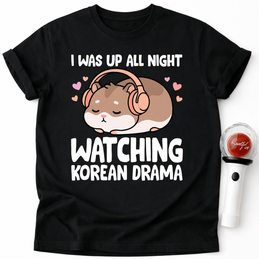 WATCHING KOREAN DRAMA T-SHIRT