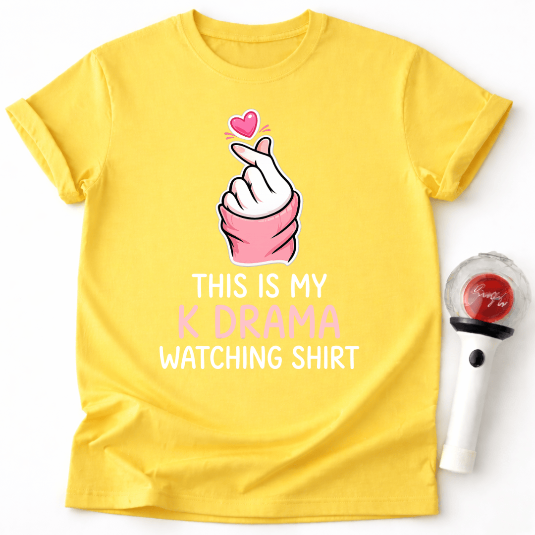 FINGER HEART K-DRAMA WATCHING T-SHIRT
