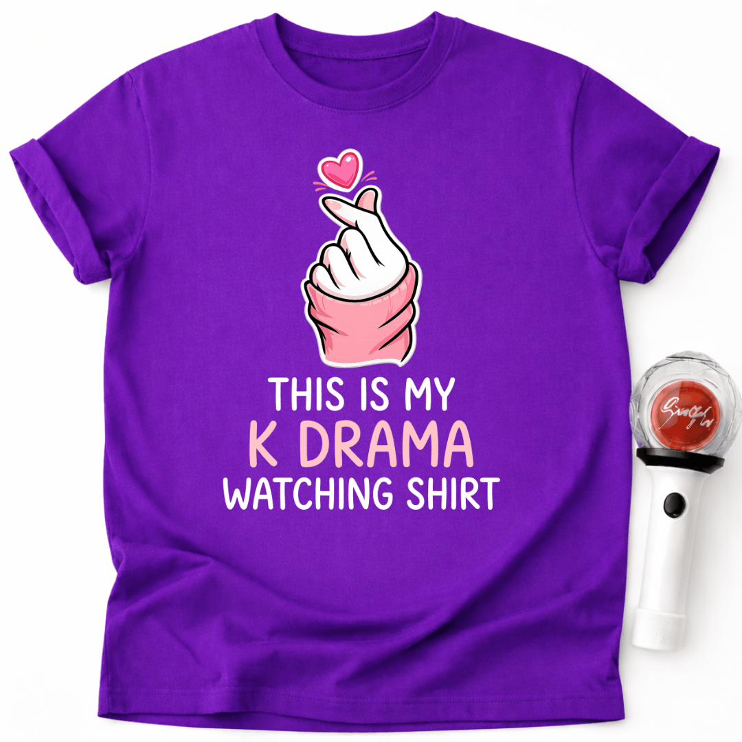 FINGER HEART K-DRAMA WATCHING T-SHIRT