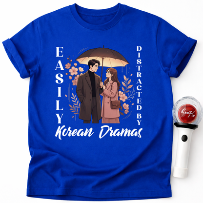 K-Drama Fan T-Shirt – "Easily Distracted by Korean Dramas" Graphic Tee