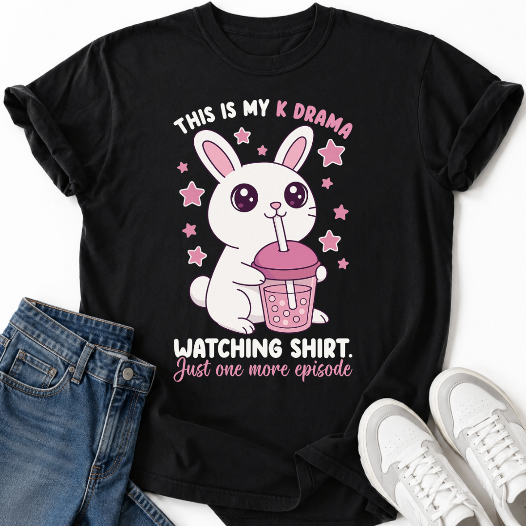 K-DRAMA BUNNY BOBA TEA T-SHIRT