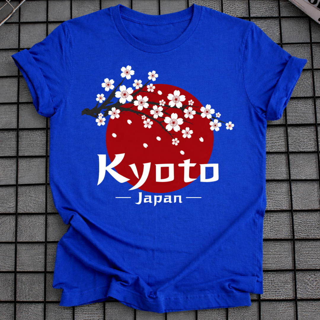 KYOTO JAPAN KIRSCHBLÜTEN-T-SHIRT