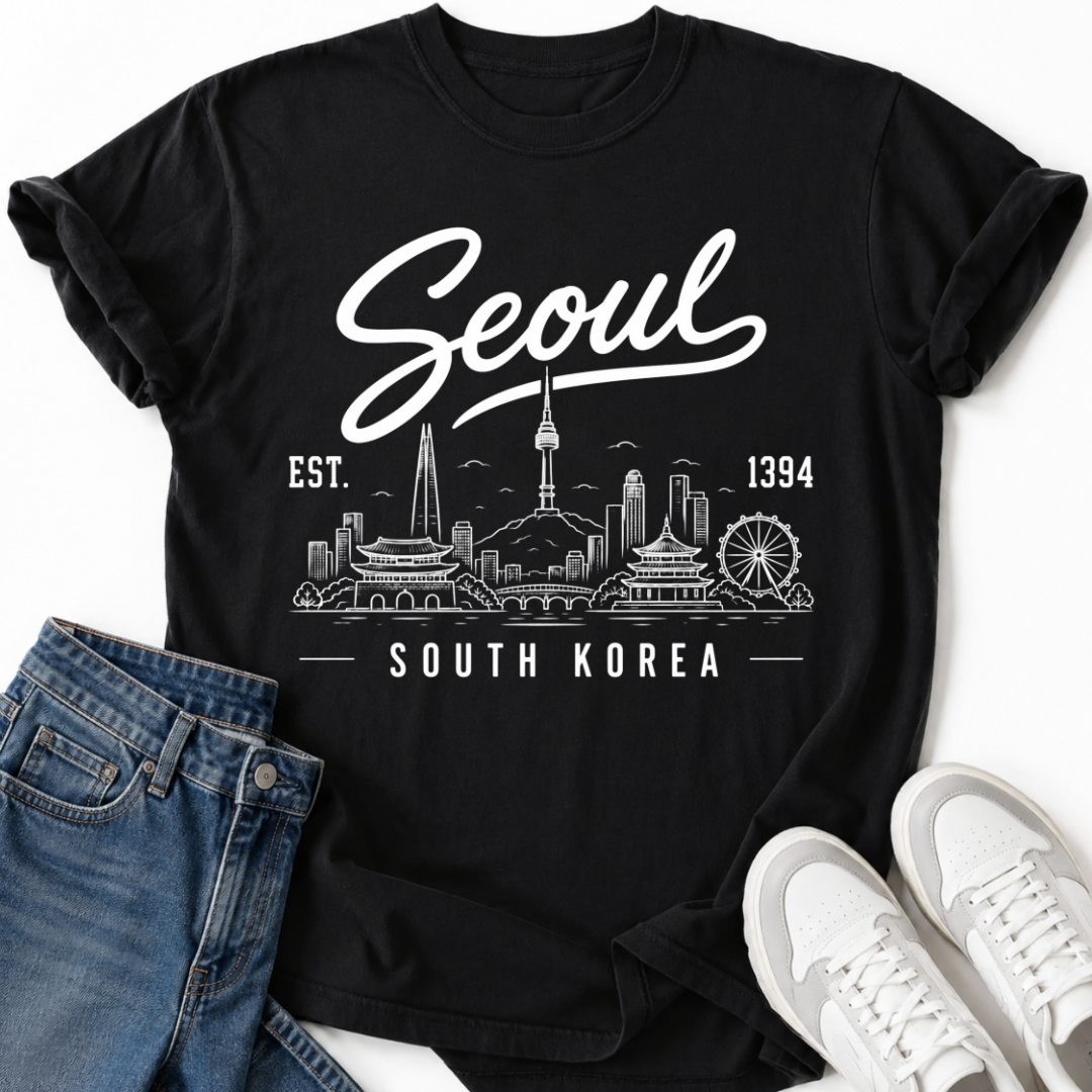 SEOUL SÜDKOREA SKYLINE T-SHIRT
