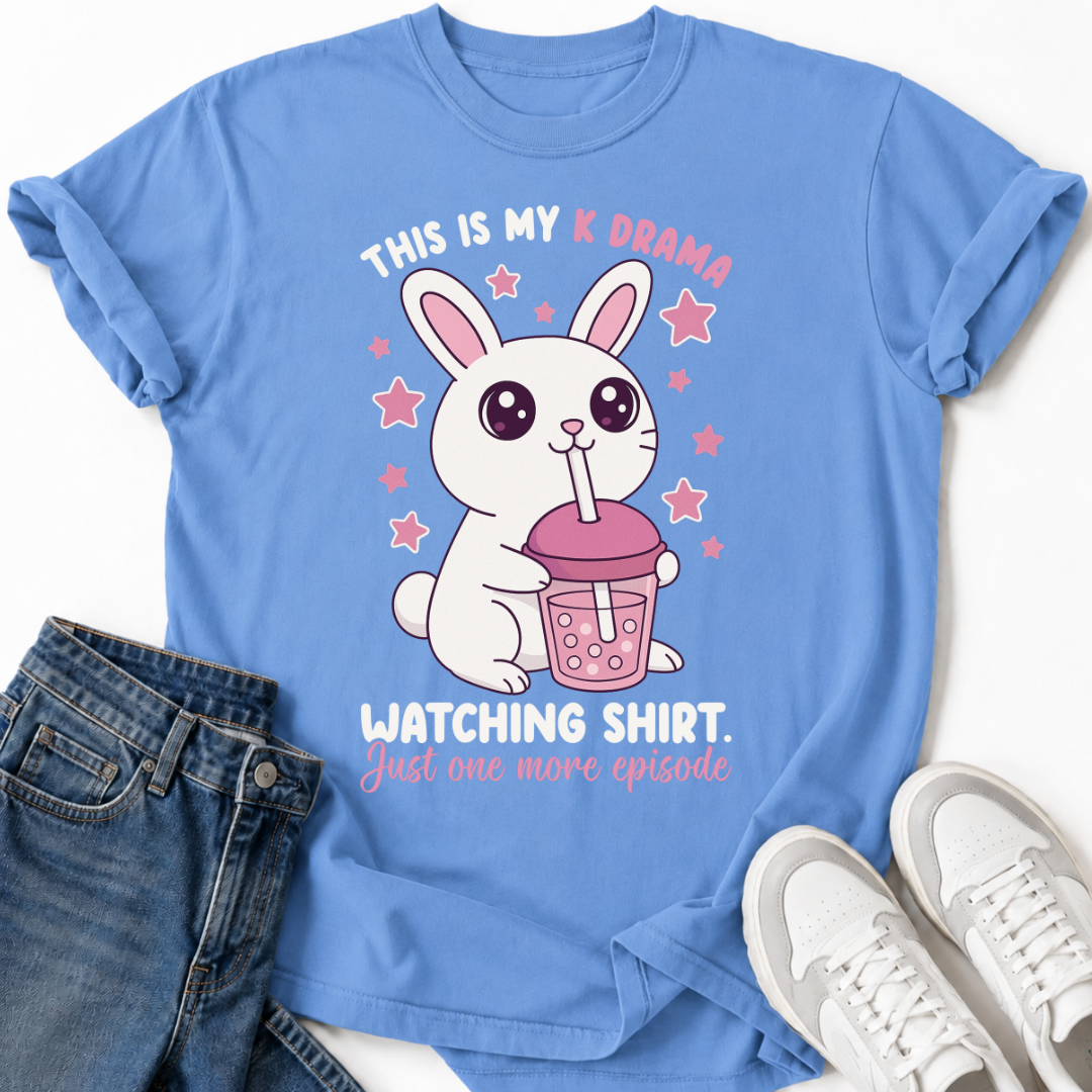 K-DRAMA BUNNY BOBA TEA T-SHIRT