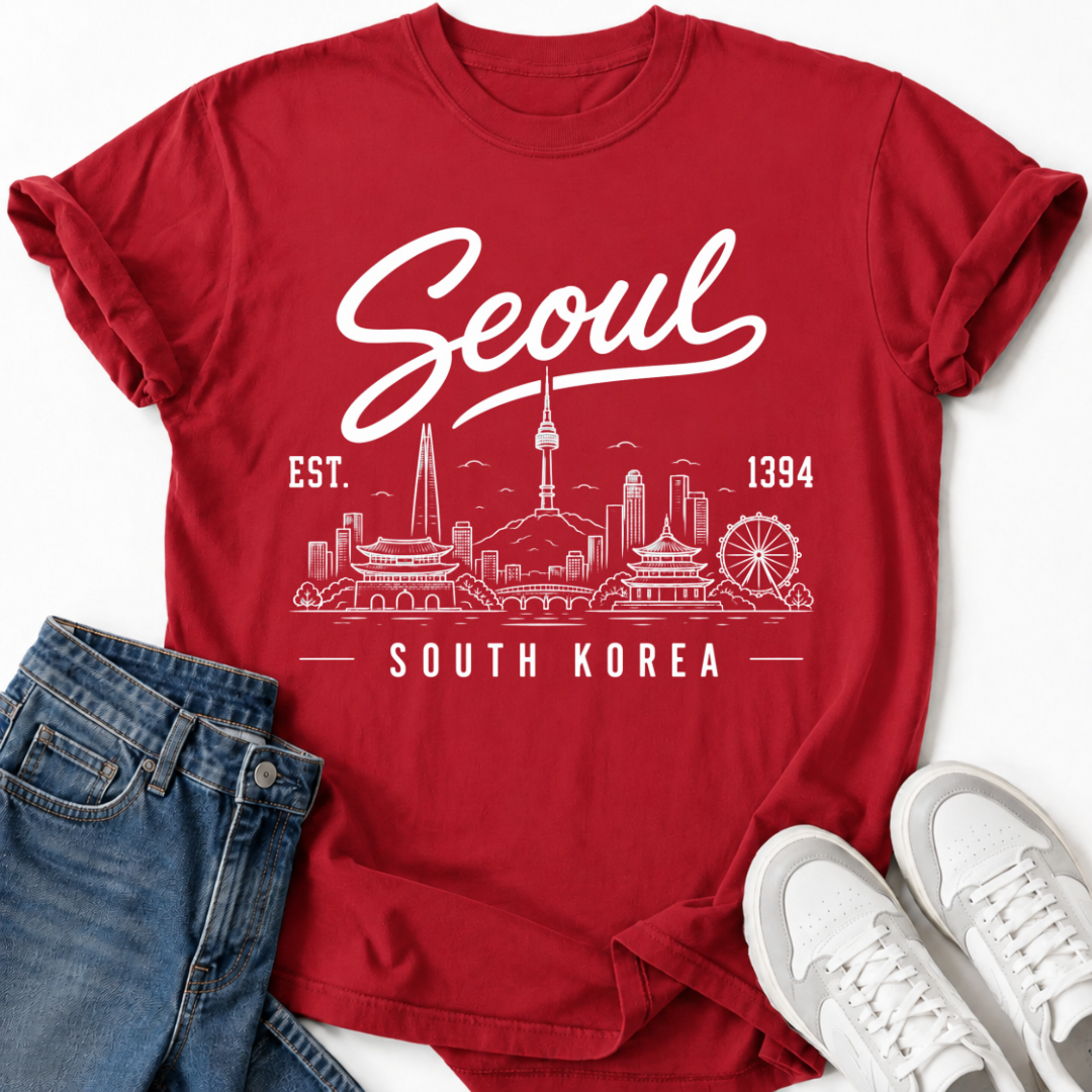 SEOUL SÜDKOREA SKYLINE T-SHIRT