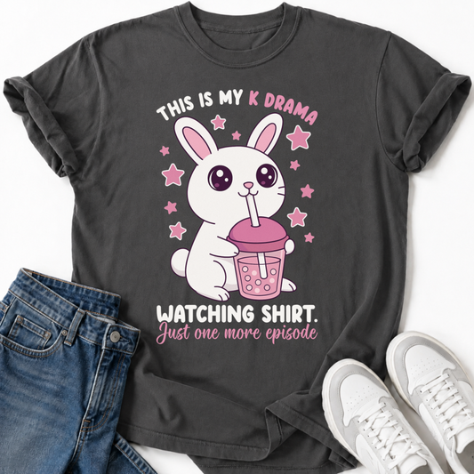 K-DRAMA BUNNY BOBA TEA T-SHIRT