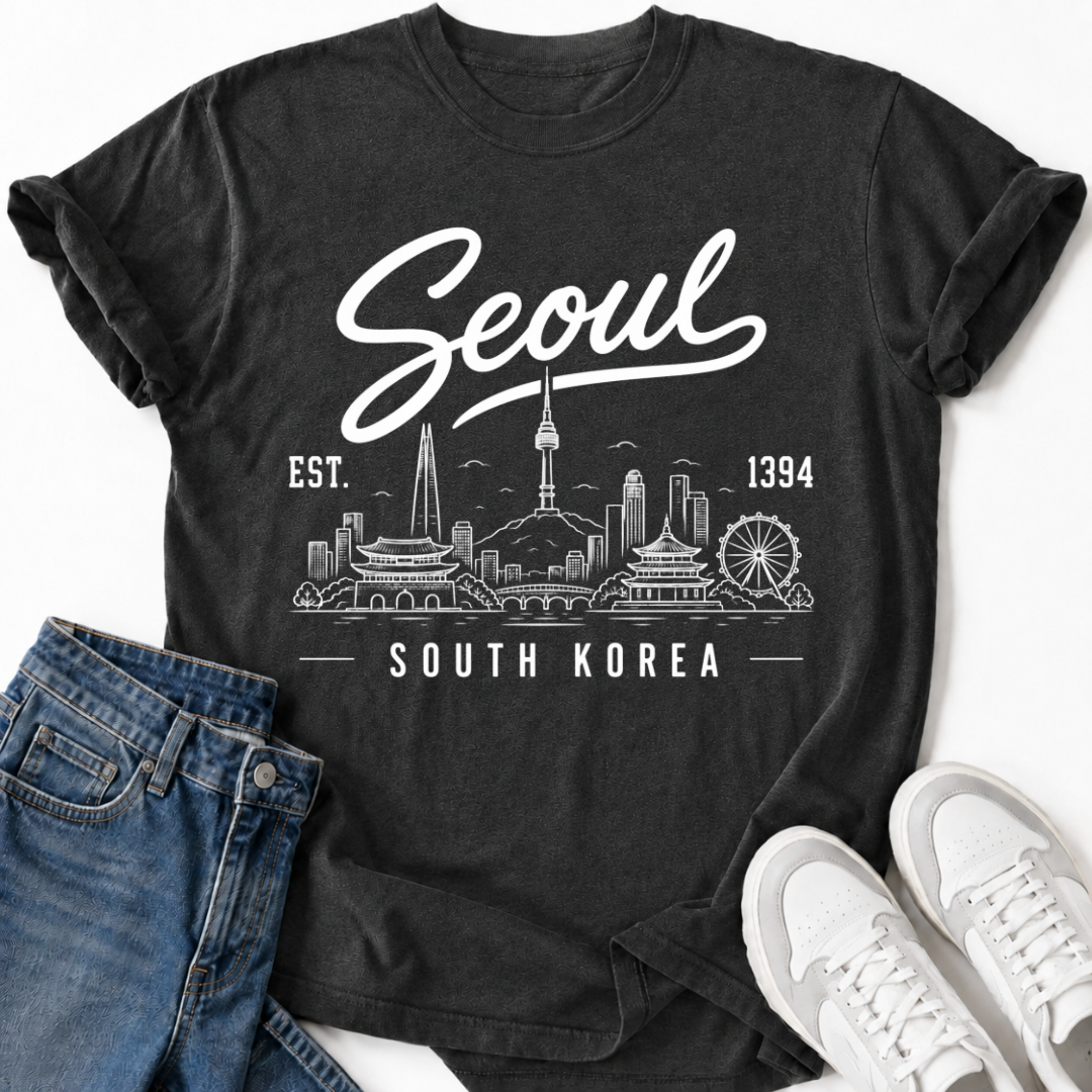 SEOUL SÜDKOREA SKYLINE T-SHIRT