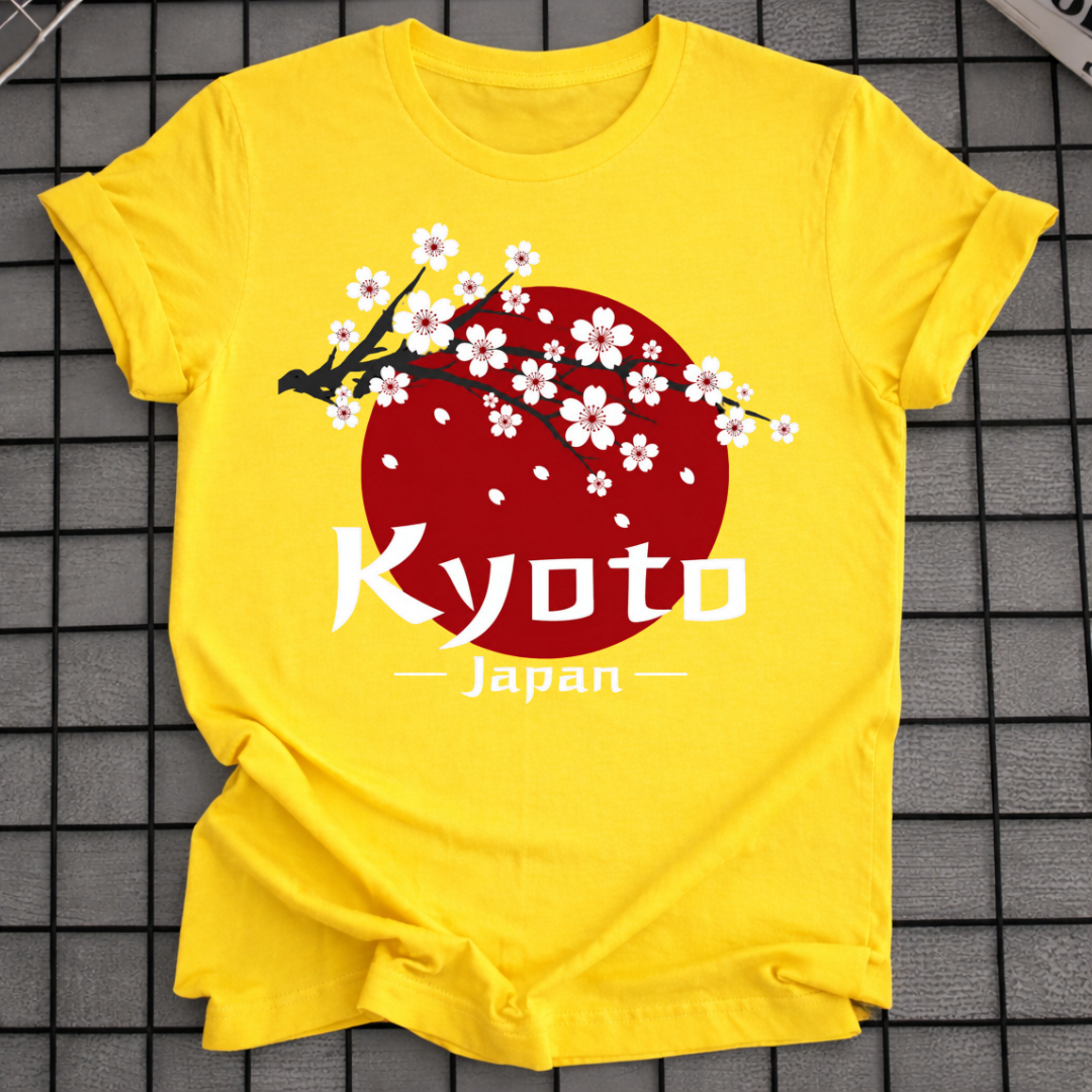 KYOTO JAPAN KIRSCHBLÜTEN-T-SHIRT