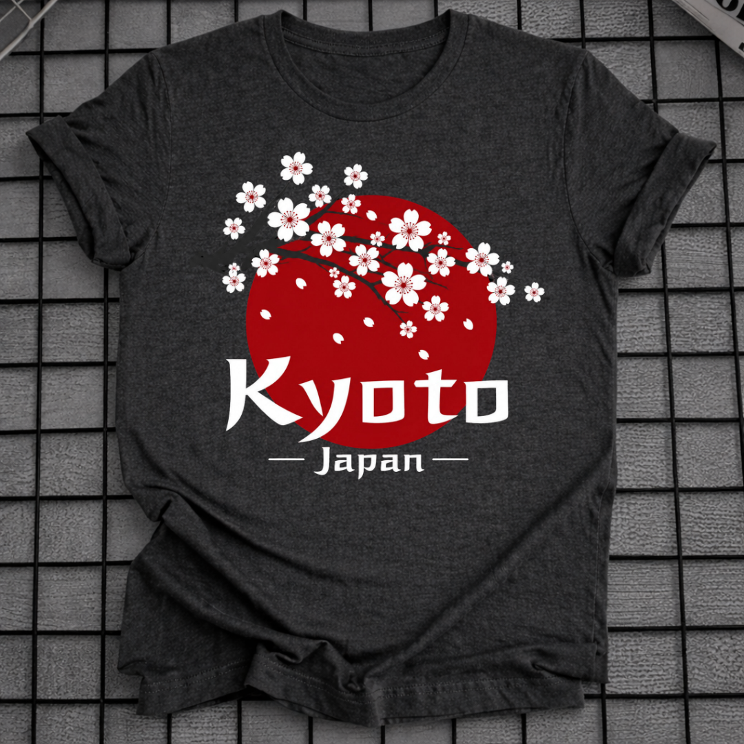 KYOTO JAPAN KIRSCHBLÜTEN-T-SHIRT