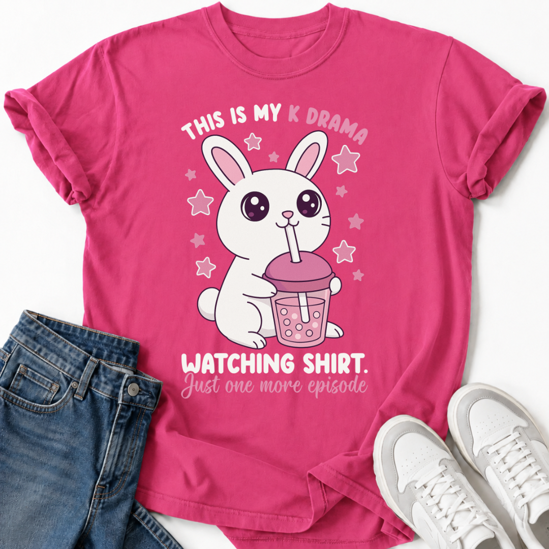 K-DRAMA BUNNY BOBA TEA T-SHIRT