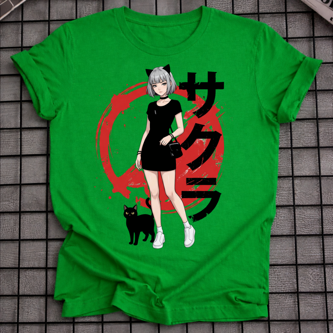 ANIME KATZENMÄDCHEN T-SHIRT