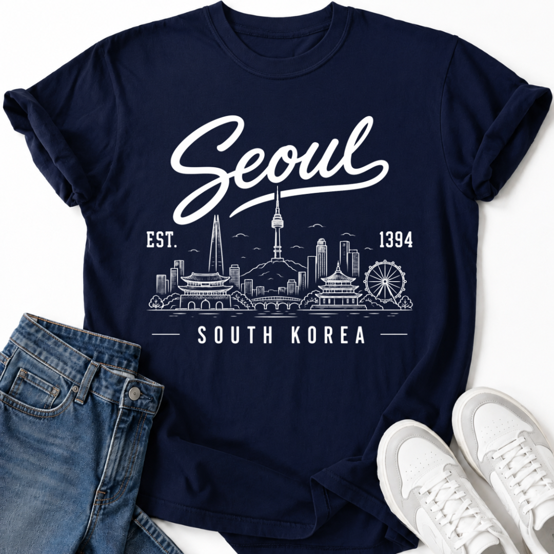 SEOUL SÜDKOREA SKYLINE T-SHIRT