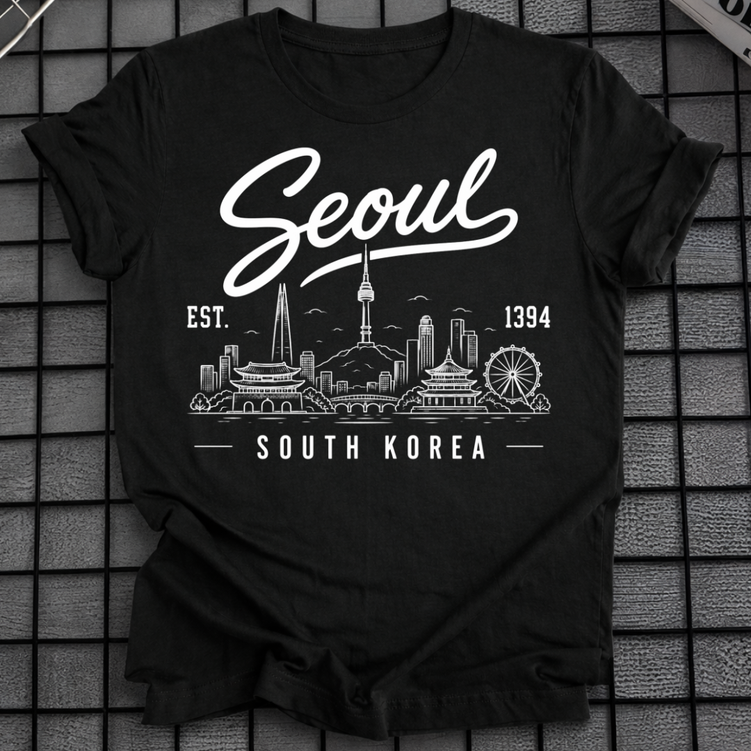 SEOUL SÜDKOREA SKYLINE T-SHIRT
