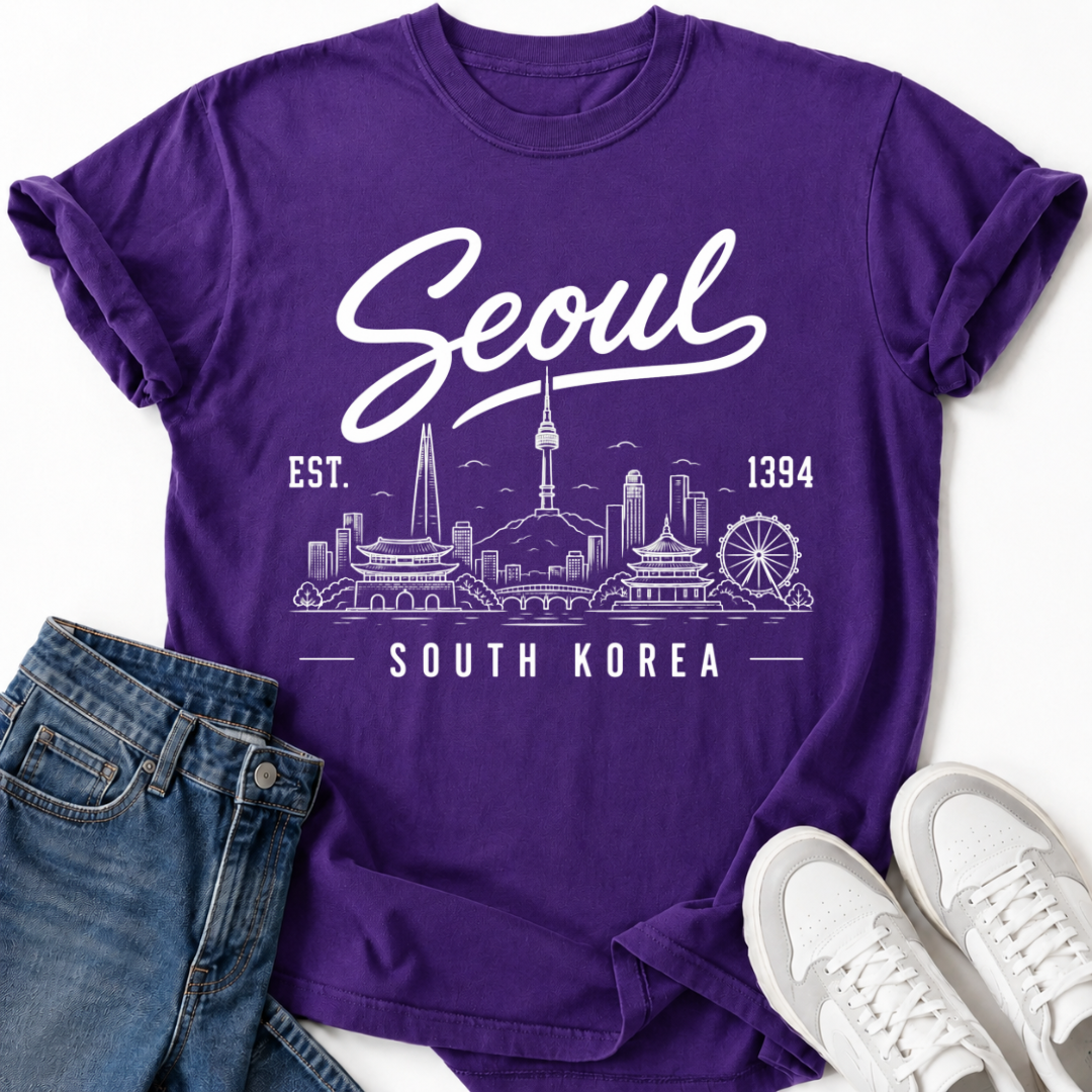 SEOUL SÜDKOREA SKYLINE T-SHIRT