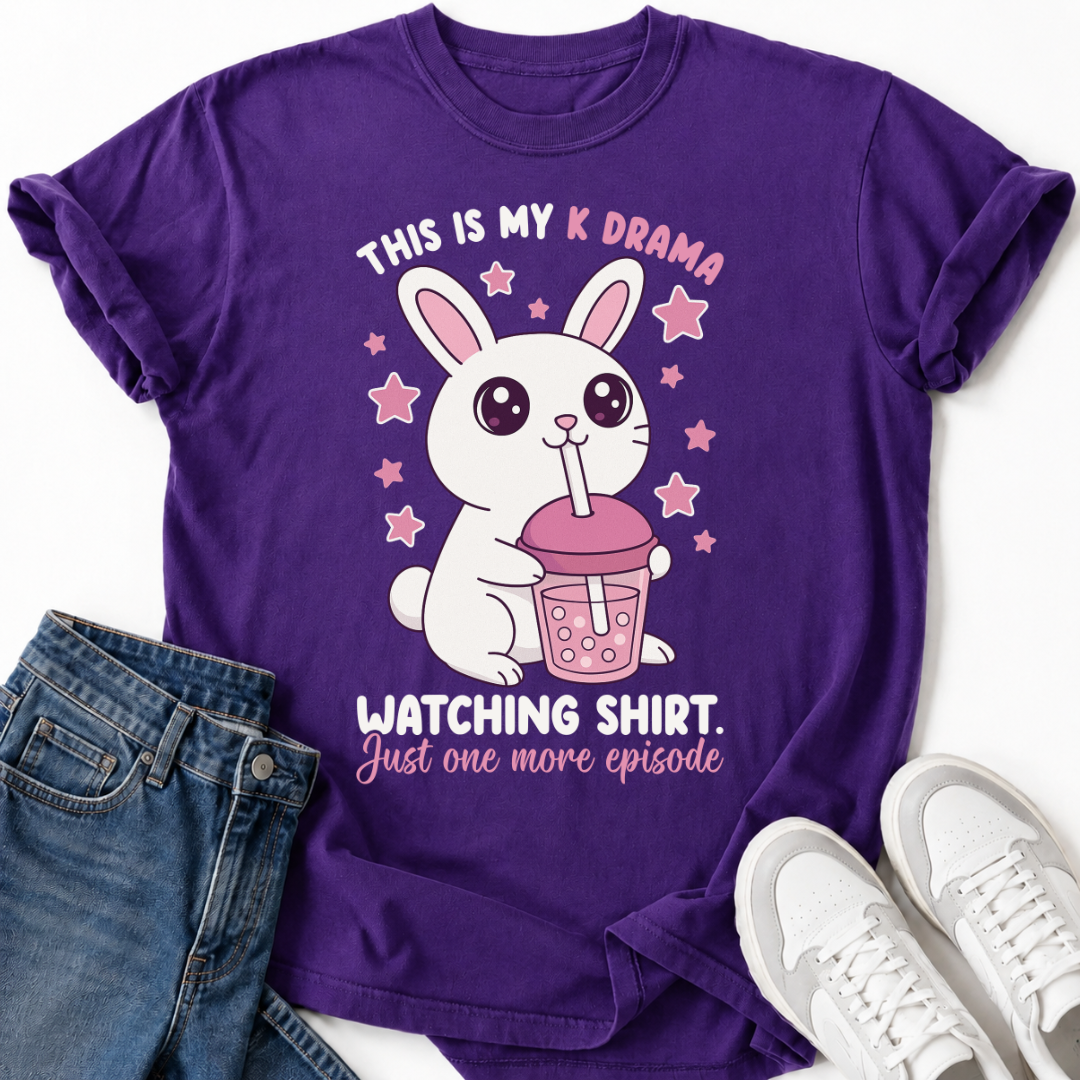 K-DRAMA BUNNY BOBA TEA T-SHIRT